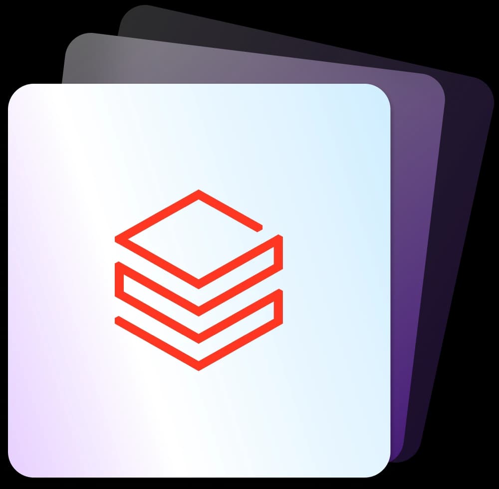 Databricks icon symbolizing AI-driven data analytics and unified data engineering