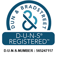 Dun & Bradstreet logo showing verified business identity with D-U-N-S number