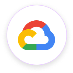 Google Cloud logo icon Multicolored cloud icon symbolizing Google Cloud Platform services